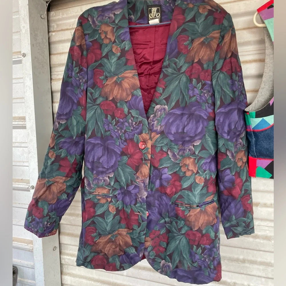 Vintage 90s floral coat size 8 NWOT​